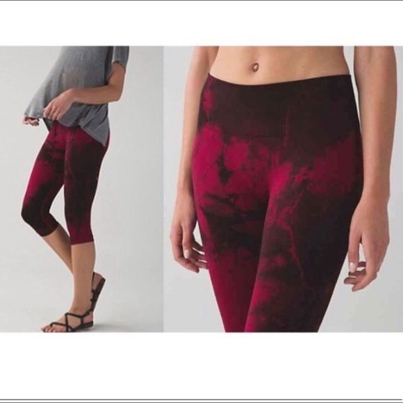Lululemon tie-dye cropped Leggings - Picture 5 of 5
